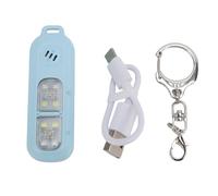 Yechiry Llavero de Alarma de Seguridad, Alarma de Seguridad de Emergencia Fuerte de 130 DB con Luces LED de 3 Colores, Personal a Prueba de Agua, Silbato de Violación para Correr (Blue)