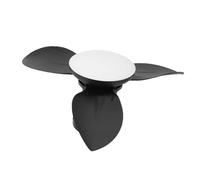 Yechiry Luz de Ventilador de Techo, 25 Pulgadas de Ajuste de Ajuste Pequeño de Montura de Montaje LED de LED Dimmable con 6 Velocidades Control Remoto, Ideal para Dormitorio, Sala de Estar (BLACK)