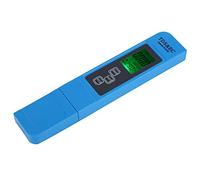 Yechiry Medidor Compacto TDS EC Probador de Conductividad Eléctrica Prueba de Calidad del Agua con Pantalla LCD Grande para Agua Potable, ABS Azul 6.1x1.2x0.6in (Iluminar desde el fondo)