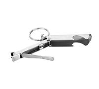Yechiry Mini Cortaúñas 2 en 1 de Acero Inoxidable + Abridor de Botellas para Uso Diario, Herramienta para Colgar Llavero