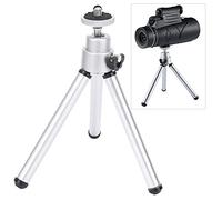 Yechiry Mini Trípode de Aleación de Aluminio de 3 Piezas, Trípode Telescópico Ligero Antivibración para Fotografía, Plateado, Carga Máxima 0,3 Kg