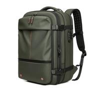 Yechiry Mochila de Compresión Sellada al Vacío, de 25 a 60 Litros Expansible Mochila de Viaje con Compartimento para Portátil de 17 Pulgadas Equipaje de Viaje para Negocios (OD verde)