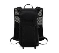 Yechiry Mochila Deportiva Paquete de Hidratación Ligero a Prueba de Lluvia para Senderismo Ciclismo, Mochila para Correr de Nailon Duradero con Bolsillos Delanteros, 16.14x9.45x5.12in (Black)