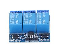 Yechiry Módulo de relé de Alto Voltaje de 3 Canales con Aislamiento de Optoacoplador para un Rendimiento Estable, Tablero de relé de 3 Vías para Diversas Necesidades de Activación, 49x42x20 Mm, (5v