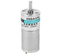 Yechiry Motor de CC Pequeño, XD-25GA370, Motores de CC de Cobre con Eje de 4x12 Mm, Motor de Reducción de Velocidad de Alto par con Soporte de Montaje, Ideal para Robótica y Automatización (5rpm/min)