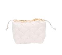 Yechiry Neceser de Viaje para Maquillaje, Neceser, para Cosméticos con Diseño de Cordón Acolchado, Ideal para Productos para el Cuidado de la Piel y Viajes, 7.09x3.94x6.10in (Patrón de Concha)