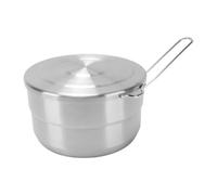 Yechiry Olla Ligera de Acero Inoxidable de 1,5 L con Asas Plegables para Picnics y Acampadas Al Aire