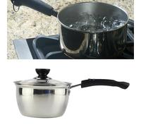 Yechiry Olla para Leche, Diseño de Fondo Grueso de Gran Capacidad de Acero Inoxidable para un Calentamiento Rápido y Uniforme, con Antiescaldaduras, Ideal para Cocinar Fideos, Sopa y Leche