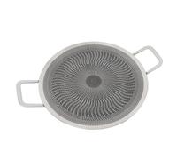 Yechiry Pan de la Parrilla Tradicional de Barbacoa Tradicional Coreana, Conducción de Calor Rápido para 4-6 Personas, Compatibles con Todas las Fuentes de Calor, Bolsa de Mano Incluida, (38 cm)