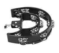 Yechiry Pandereta Hi Hat, Pandereta de 40 Campanas, de Campanas de Acero Inoxidable con Soporte de Montaje Estándar, Ideal para Bateristas, Guitarristas y Cantantes, Sonido de Jingle Ligero con