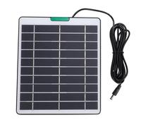 Yechiry Panel Solar de Cámara de Seguridad Monocristalino de Alta e 5W 5V, Panel de Cargador Solar, de Puerto DC5521 para Cámara de Seguridad de Anillo (BLACK)