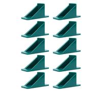 Yechiry Paquete de 10 Protectores de Nieve para Techo de Metal, Costillas de Refuerzo Extendidas, Diseño de Costura Curvada con Arandelas de Sellado, Tornillos para Remolque RV (GREEN)