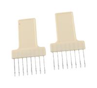 Yechiry Peine de Transferencia Eficiente para Máquina de Tejer, Herramienta de Calidad de 8 Agujas para KH230 KH260 KH270 SK151 SK155, Hecho de Plástico + Metal, Paquete de 2