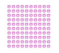 Yechiry Pigeons Supplies 100 Anillos de Identificación para Patas de Plástico Ligero, Fácil de Usar para el Cuidado de Palomas, 0.315 in (PINK)