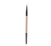 Yechiry Pincel Profesional para Decoración de Uñas de Doble Cabeza, Pinceles para Delineador de Uñas para Manicura de Salón y Uso Doméstico, Soporte para Bolígrafo Acrílico de Tubo de Cobre de