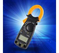 Yechiry Pinza Amperimétrica Digital, Multímetro Portátil con Pantalla LCD de 3,5, Medidor de Corriente de Polaridad Automática con Cables de Prueba, Ideal para Medición de Corriente CA CC, Voltaje y