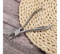 Yechiry Pinzas para Cutículas de Acero Inoxidable, Alicates para Piel Muerta con Cabeza Puntiaguda Curva de 5,1 Pulgadas, Tijeras para Tratamiento de Paroniquia de Uñas Encarnadas