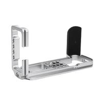 Yechiry Placa L de Liberación Rápida con Empuñadura Manual para XT3 DSLR, Soporte de Estabilizador de Cámara con Diseño Hueco Arca Compatible con Accesorios de Estabilizador de Trípode (Silver)