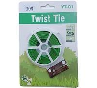 Yechiry Plant Twist Tie Alambre Duradero Verde para Fijar Plantas en Jardines, Invernaderos o Patios, 100 G / 3,5 Oz (30 m/98,4 pies)