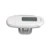 Yechiry Podómetro Contador de Pasos Portátil Pantalla LCD Grande Recargable por USB para un Estilo de Vida Activo Todas Las Edades (White)