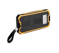 Yechiry Portátil 20000mAh Carga Rápida Dual USB Mobile Power Bank Funda para Viajes Deportivos con Panel Solar para Gris (Yellow)
