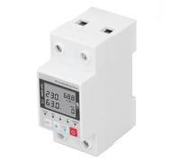 Yechiry Protector de Energía de Voltaje WiFi Control Remoto Multifuncional Protector de bajo Voltaje para Equipos de Oficina 230V 63A Diseño Duradero (sin retroiluminación)