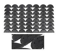 Yechiry Protectores de Talón de Goma Antideslizantes Placas para los Dedos Almohadillas para Reparación de Zapatos, 56 Piezas Accesorios Usables Negro