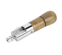 Yechiry Punzón de Costura, Kit de Herramientas de Costura Manual de Cuero Profesional para Artesanos, de Madera de Haya de 13cm con Agujas y Llave
