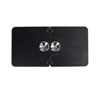 Yechiry Reemplazo de la Tabla de Mesa RV, Mesa de RV de Pontoon Puntaon Plegable con Soporte de Copa de Acero Inoxidable para, Yate, Marino - 29.53x15.55in