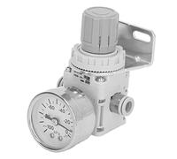 Yechiry Regulador de Presión de Aire -100 a -1,3 KPa Autobloqueante | ABS, Esfera Transparente, Ajuste de Tres Pasos, Equipo de Aire Comprimido, Rosca Rc de 1/8 de Pulgada, Regulador de Vacío