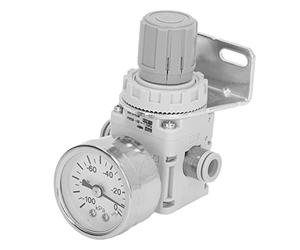 Yechiry Regulador de Presión de Aire -100 a -1,3 KPa Autobloqueante | ABS, Esfera Transparente, Ajuste de Tres Pasos, Equipo de Aire Comprimido, Rosca Rc de 1/8 de Pulgada, Regulador de Vacío