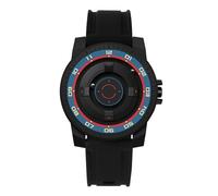 Yechiry Reloj de Suspensión Magnético, Reloj de Pulsera de Cuarzo Unisex, Resistente Al Agua, Relojes únicos con Rodamiento de Bolas, Relojes Futuristas sin Espejo para Parejas y (Círculo Rojo Azul)