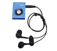 Yechiry Reproductor de MP3, Auriculares de Natación a Prueba de Agua IPX8 con Memoria de 8GB Compatible con Formatos MP3 WMA OGG Ape FLAC WAV, para Nadar, Bucear, Correr, Surfear (Blue)