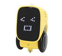 Yechiry Robot de Carga Inteligente, Juguete de Programación de Máquina de Cuentos con Sensor Táctil, Programable con Control Remoto y Música, Mascotas Electrónicas para Educación Temprana, (Yellow)