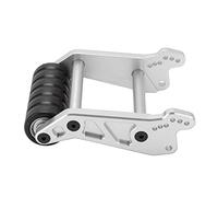 Yechiry Rueda Frontal Ajustable de Aluminio para Mayor Estabilidad y Rendimiento para LOSI LMT Solid AXLE 4WD Truck 1/8 RC Car (Silver)