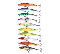Yechiry Señuelos de Cebo de Pesca Duros de Primera Calidad para una Pesca Eficaz, Juego de 10 Uds. En Material ABS, 100x15x20mm