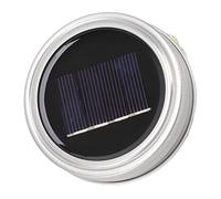 Yechiry Solar Mason Jar Luces Tapas Luz Cálida 20 LED Impermeables para Bodas Al Aire Libre Picnics