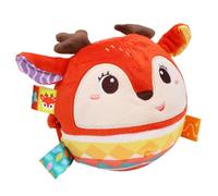 Yechiry Sonajeros Blandos para Bebés, Sonajeros de Peluche para Bebés con Asas para Colgar, Herramientas de Estimulación Multisensorial, Estimulación para Recién Nacidos. (Ciervo)