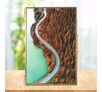 Yechiry Soporte de Marco de Fotos de Metal de Vidrio Retro de Latón de Escritorio para Fotos Verticales de 4x6 o 5x7 Pulgadas, Soporte de Marco de Antiguo para Decoración de Oficina en el Hogar