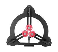 Yechiry Soporte Estable para Torno de Madera, Marco Central de Torneado de Madera de Acero, 3 Rodillos Envueltos en Goma, Diseño de Doble Rodamiento, Fácil Sujeción para Tornos de