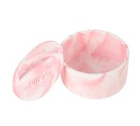 Yechiry Soporte Redondo para Almacenamiento de Filtro de café, Dispensador de Silicona Ligero, Perfecto para Amantes de la Cocina y el café, 6,10 Pulgadas (rosa blanco)