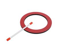 Yechiry Tambor de Mano para Niños Precioso Instrumento de Percusión de Piel de Resina Roja para Educación Musical Infantil 1 Unidad (tambor redondo)