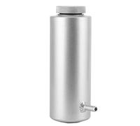 Yechiry Tanque de Desbordamiento de Lata de Captura de Aceite Refrigerante de Radiador de Aleación de Aluminio de 3x7,5 Pulgadas, Tanque de Desbordamiento Duradero para Todos los Vehículos, (SILVER)