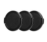 Yechiry Tapa de Lente de Cámara 55 Mm 3 Piezas Diseño de Cierre A Presión A Prueba de Polvo y Resistente A los Arañazos para Todo Tipo de Cámaras Hecho de Plástico de Primera Calidad