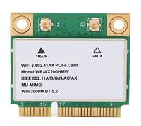 Yechiry Tarjeta de Red Inalámbrica Mini Tarjeta PCIE WiFi 2974Mbps Banda Dual 2,4G 5G BT5.2 MU MIMO PCB para Ordenador Portátil PC Máquina de Publicidad Ventana 10 64bit