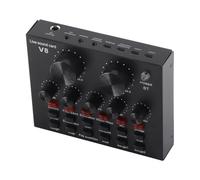 Yechiry Tarjeta de Sonido en Profesional con 7 Métodos de Conexión y 18 Efectos de Sonido para Transmisión y Juegos, Diseño de Metal Duradero