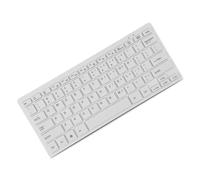 Yechiry Teclado con Cable Mini USB Ultradelgado de 78 Teclas Aspecto Atractivo para PC Portátil de Escritorio, Transmisión Estable para Entusiastas de la Tecnología y Jugadores Material ABS (White)