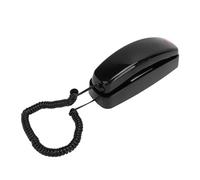 Yechiry Teléfono Fijo con Cable, Teléfono Residencial Vintage para Montar en la Pared, Luz Intermitente de Volumen Ajustable, con Timbre Extra Fuerte para Personas Mayores y Personas con (Black)