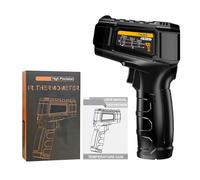 Yechiry Termómetro Infrarrojo, Termómetro de Temperatura sin Contacto, Dispositivo de Emisividad Ajustable con Retroiluminación LCD, Alarma Alta y Baja, Retención de Datos y Apagado Automático,