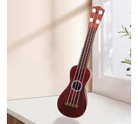 Yechiry Ukelele de Juguete para Niños, Mini Instrumento Musical de Guitarra de 4 Cuerdas para Principiantes, con Diseño de Plástico Liviano y Duradero para Niños Que Aprenden Música (Calabaza)